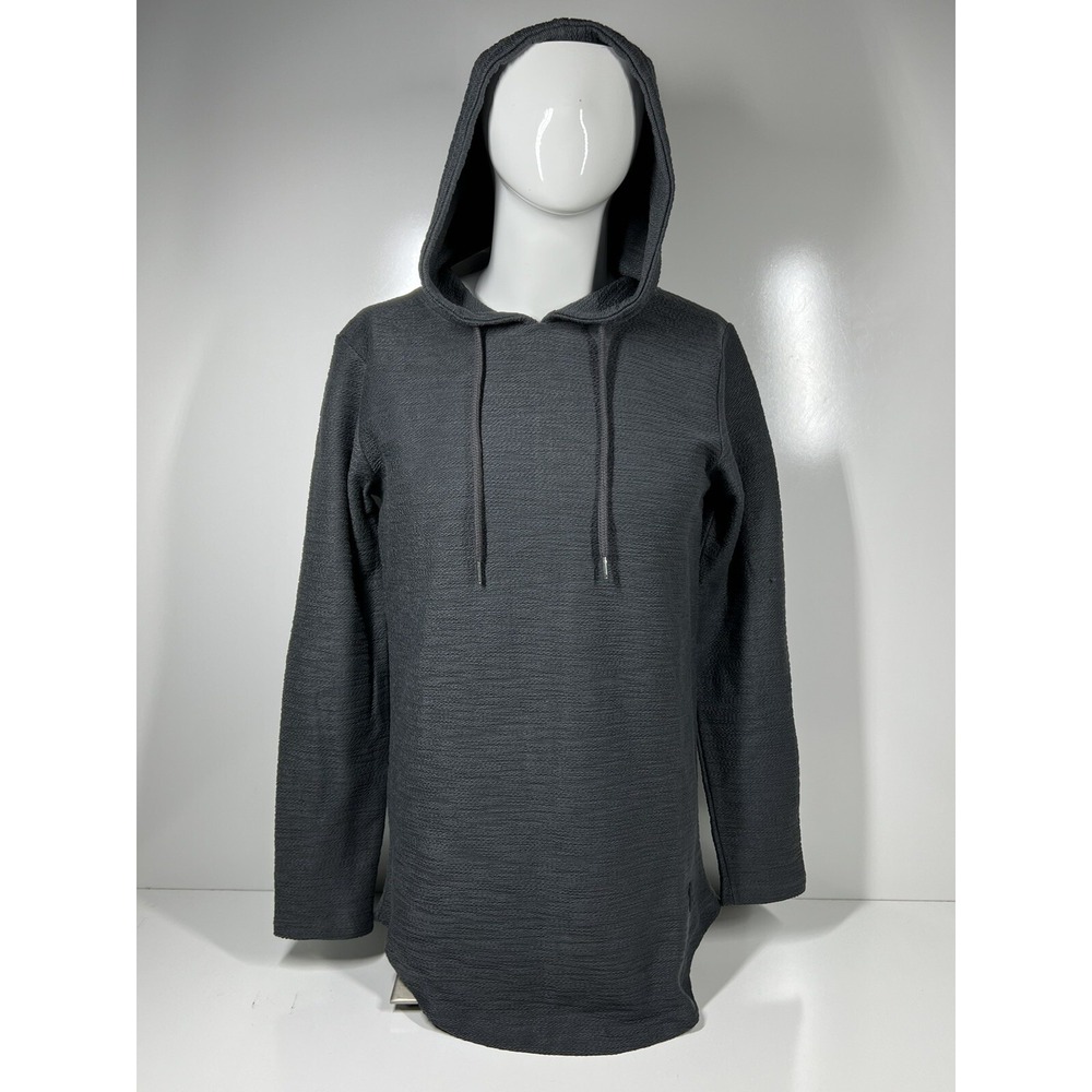 NWT‎ Leif Nelson Gray Long Sleeve Lightweight Hooded Sweater LN6300 Mens SZ Med